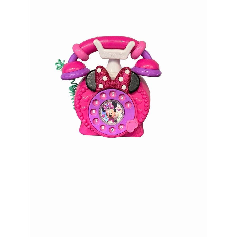 Disney Jr. Minnie Mouse Ring Me Rotary Toy Phone: Works!